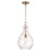 HomePlace Lighting Brentwood 1 Light Pendant, Brass/Clear Water - 349012AD