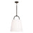 Capital Lighting Brody Medium 1 Light Pendant, Black/White - 349412MB