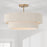 Capital Lighting Delaney 4 Light Dual Mount Pendant, Brass