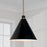 Capital Lighting Bradley 1 Light Pendant, Aged Brass