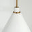 Capital Lighting Bradley 1 Light Pendant, Aged Brass