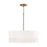 Capital Lighting Dash 3 Light Pendant, Aged Brass/White - 350233AW