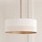 Capital Lighting Dash 3 Light Pendant, Aged Brass/White