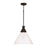 Capital Lighting Paloma 1 Light Pendant, Black/Clear - 350311XK