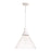 Capital Lighting Paloma 1 Light Pendant, White/Clear - 350311XW