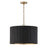 Capital Lighting Donovan 4 Light Pendant, Black Stain/Brass - 350741KR