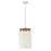 Capital Lighting Liam 1 Light Pendant, Light Wood/White/Soft White - 350911LT