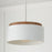 Capital Lighting Liam 1 Light Pendant, Light Wood/White/Soft White