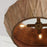 Capital Lighting Nadeau 4 Light Pendant, Light Wood/Patinaed Brass