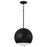 Capital Lighting Dolby 1 Light 13" Pendant, Black Iron/Soft White - 351611BI