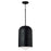 Capital Lighting Dolby 1 Light 18" Pendant, Black Iron/Soft White - 351612BI