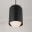 Capital Lighting Dolby 1 Light Pendant, Black Iron/Soft White