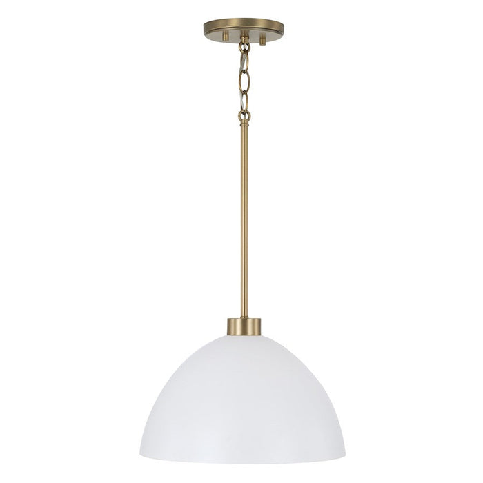 Homeplace Lighting Ross 1 Light Pendant, Brass