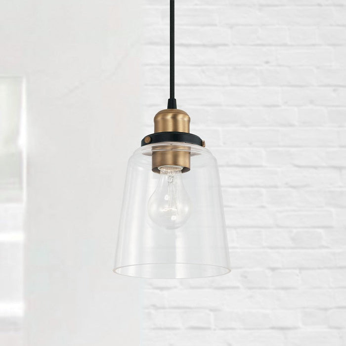 Capital Lighting Fallon 1 Light Pendant, Clear