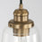 Capital Lighting Fallon 1 Light Pendant, Clear