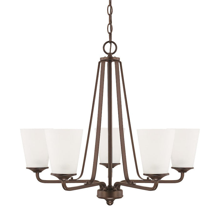 HomePlace by Capital Lighting Braylon 5 Light Chandelier, Bronze - 414151BZ-331