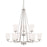 HomePlace by Capital Lighting Braylon 9 Light Chandelier, Nickel - 414191BN-331