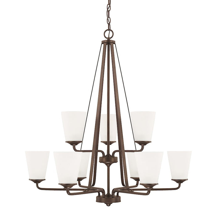 HomePlace by Capital Lighting Braylon 9 Light Chandelier, Bronze - 414191BZ-331