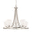 HomePlace by Capital Lighting Jameson 5 Light Chandelier, Nickel - 414351BN-333