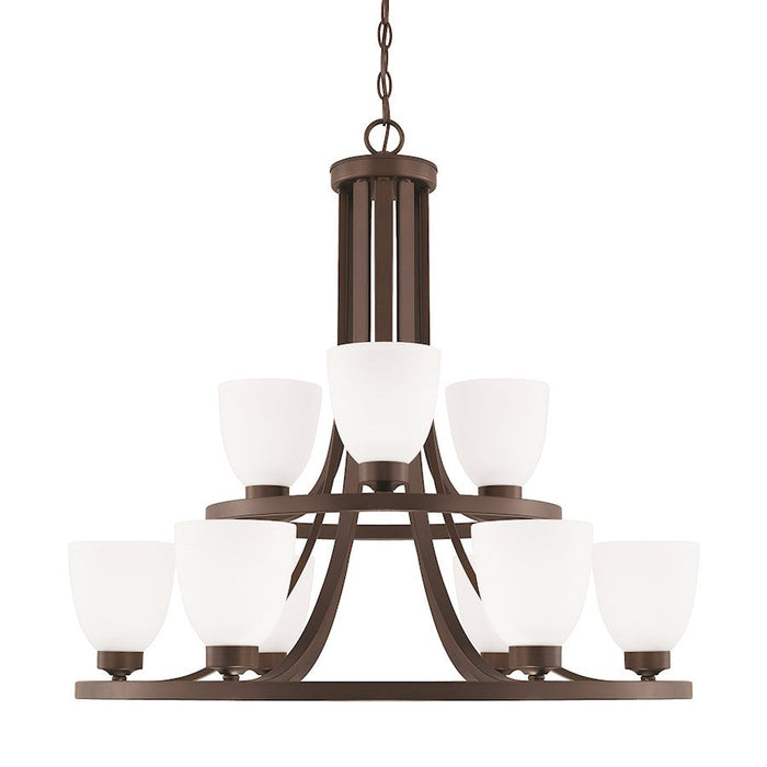 HomePlace by Capital Lighting Jameson 9 Light Chandelier, Bronze - 414391BZ-333