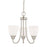 HomePlace by Capital Lighting Trenton 3 Light Chandelier, Nickel - 415131BN-337