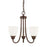 HomePlace by Capital Lighting Trenton 3 Light Chandelier, Bronze - 415131BZ-337