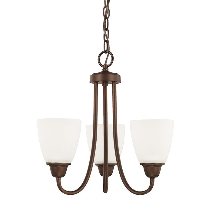 HomePlace by Capital Lighting Trenton 3 Light Chandelier, Bronze - 415131BZ-337