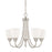 HomePlace by Capital Lighting Trenton 5 Light Chandelier, Nickel - 415151BN-337