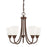 HomePlace by Capital Lighting Trenton 5 Light Chandelier, Bronze - 415151BZ-337