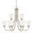 HomePlace by Capital Lighting Trenton 9 Light Chandelier, Nickel - 415191BN-337