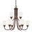 HomePlace by Capital Lighting Trenton 9 Light Chandelier, Bronze - 415191BZ-337