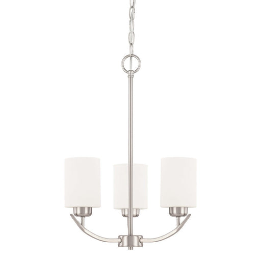 HomePlace by Capital Lighting Dixon 3 Light Chandelier, Nickel - 415231BN-338