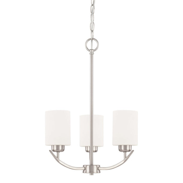 HomePlace by Capital Lighting Dixon 3 Light Chandelier, Nickel - 415231BN-338