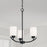 Capital Lighting Dixon Chandelier, Matte Black/Soft White