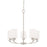 HomePlace by Capital Lighting Dixon 5 Light Chandelier, Nickel - 415251BN-338