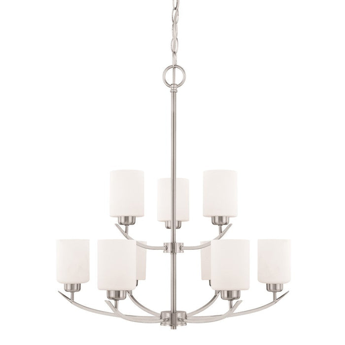 HomePlace by Capital Lighting Dixon 9 Light Chandelier, Nickel - 415291BN-338