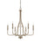 Capital Lighting Dawson 6 Light Chandelier, Aged Brass - 419361AD