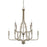 Capital Lighting Dawson 10 Light Chandelier, Aged Brass - 419391AD