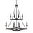 Capital Lighting Ravenwood 16 Light Chandelier, Black Iron - 419801BI