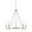 HomePlace by Capital Lighting Tanner 5 Light Chandelier, Nickel - 420061BN