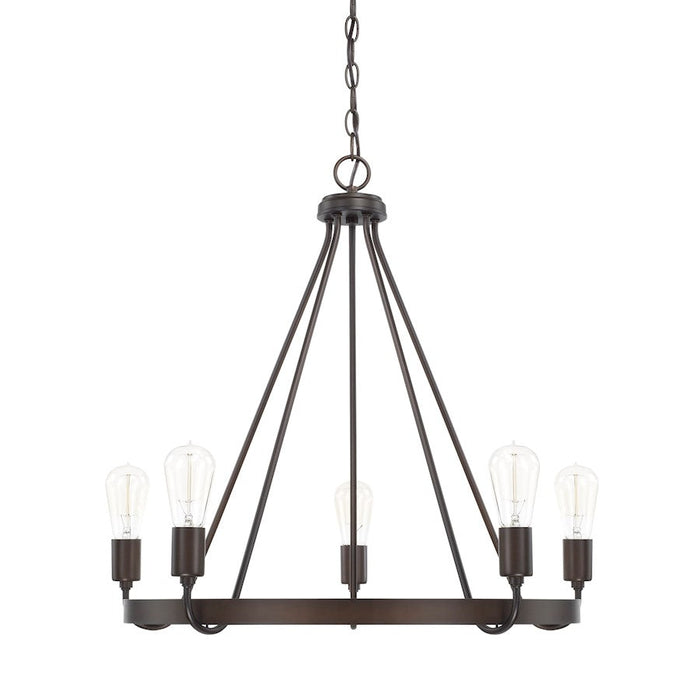 HomePlace by Capital Lighting Tanner 5 Light Chandelier, Bronze - 420061BZ