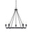 HomePlace by Capital Lighting Tanner 5 Light Chandelier, Matte Black - 420061MB