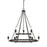 HomePlace by Capital Lighting Tanner 9 Light Chandelier, Matte Black - 420091MB