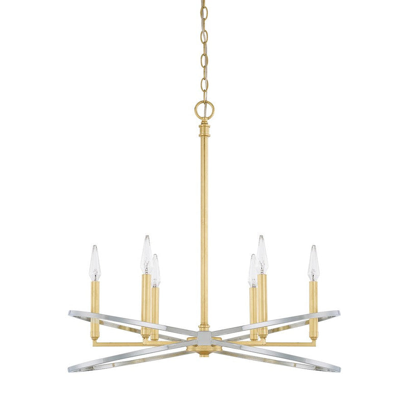 Capital Lighting Fire and Ice 6 Light Chandelier, Fire and Ice - 420861FI