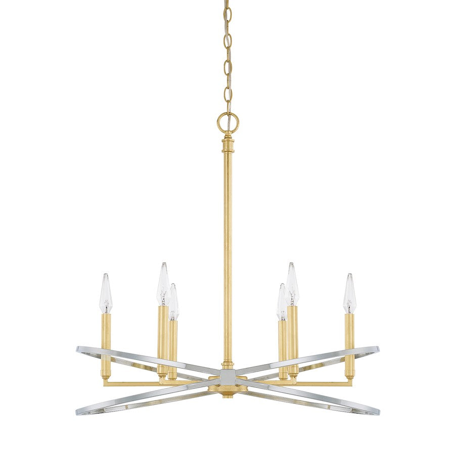 Capital Lighting Fire and Ice 6 Light Chandelier, Fire and Ice - 420861FI