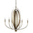 Capital Lighting Dahlia 6 Light Chandelier, Silver and Bronze - 424961SZ