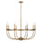 Capital Lighting Rylann 8 Light Chandelier, Brass - 425181AD