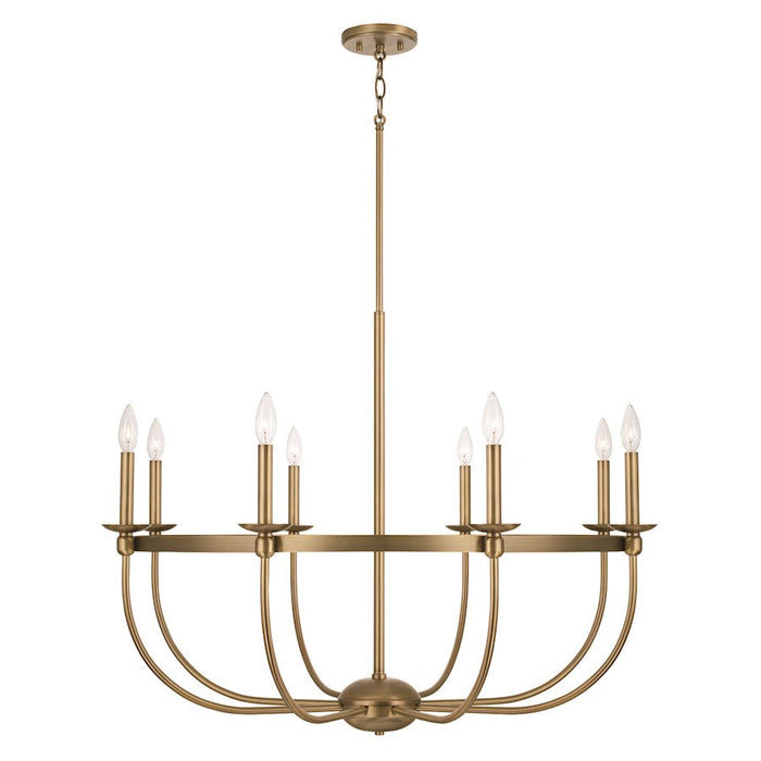 Capital Lighting Rylann 8 Light Chandelier, Brass - 425181AD