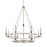 Capital Lighting Tux 12 Light Chandelier, Black Tie - 425201BT