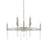 Capital Lighting Drake 8 Light Chandelier, Antique Silver - 425381AS